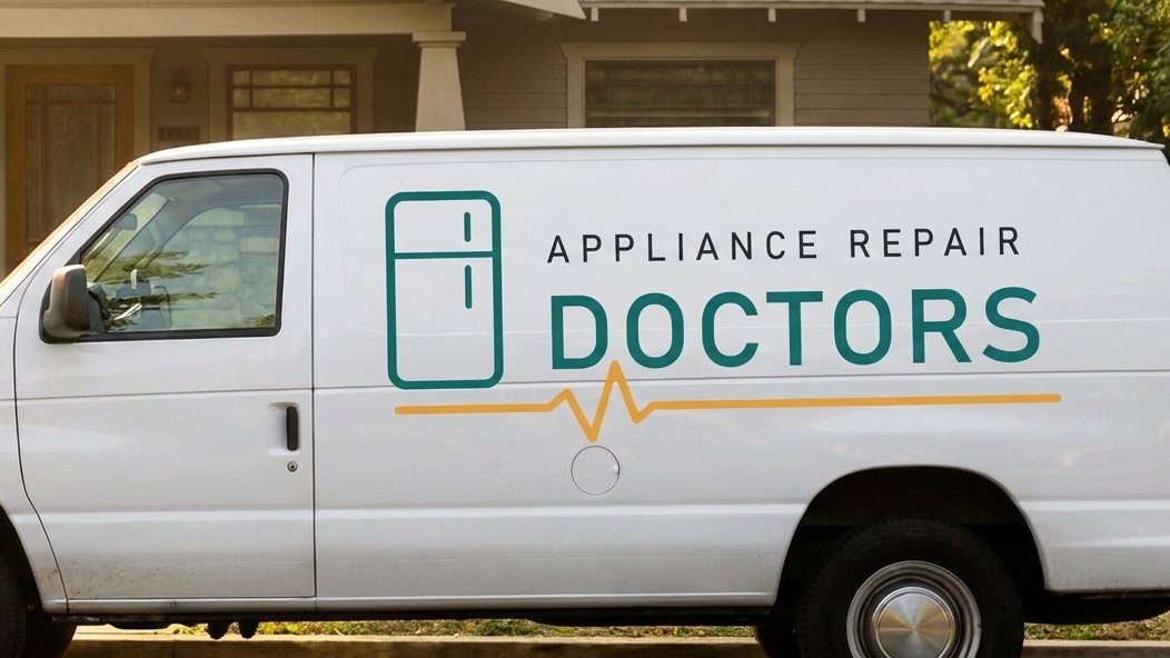 Appliance Repair Doctors service van in an Atlanta neighborhood